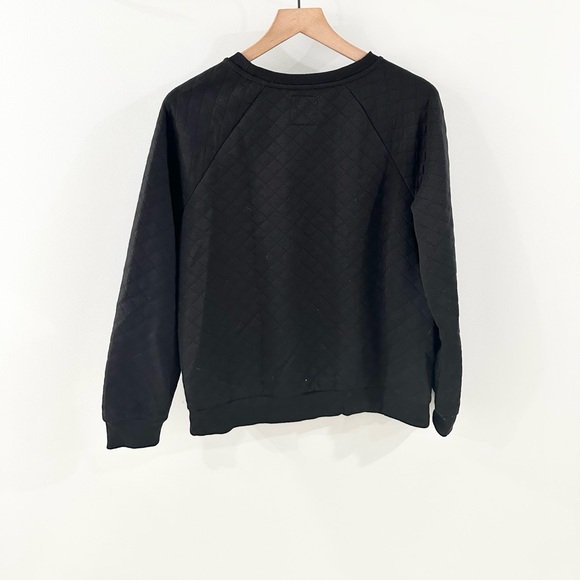 C&C California Quilted Izzy Sweatshirt Black Size Medium - Picture 6 of 6
